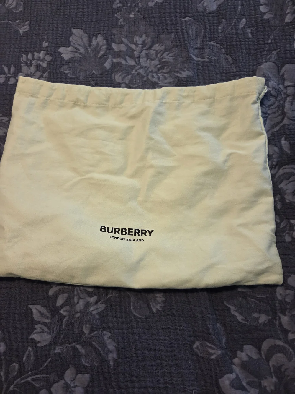 Burberry Black Messenger Crossbody with White Logo Patch
